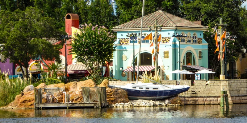 Thrilling roller coaster ride at SeaWorld Orlando theme park